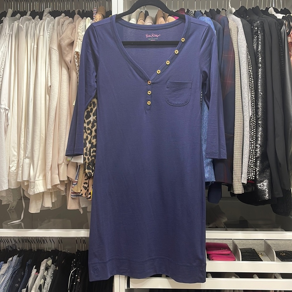Lilly Pulitzer Blue Knee Length Dress